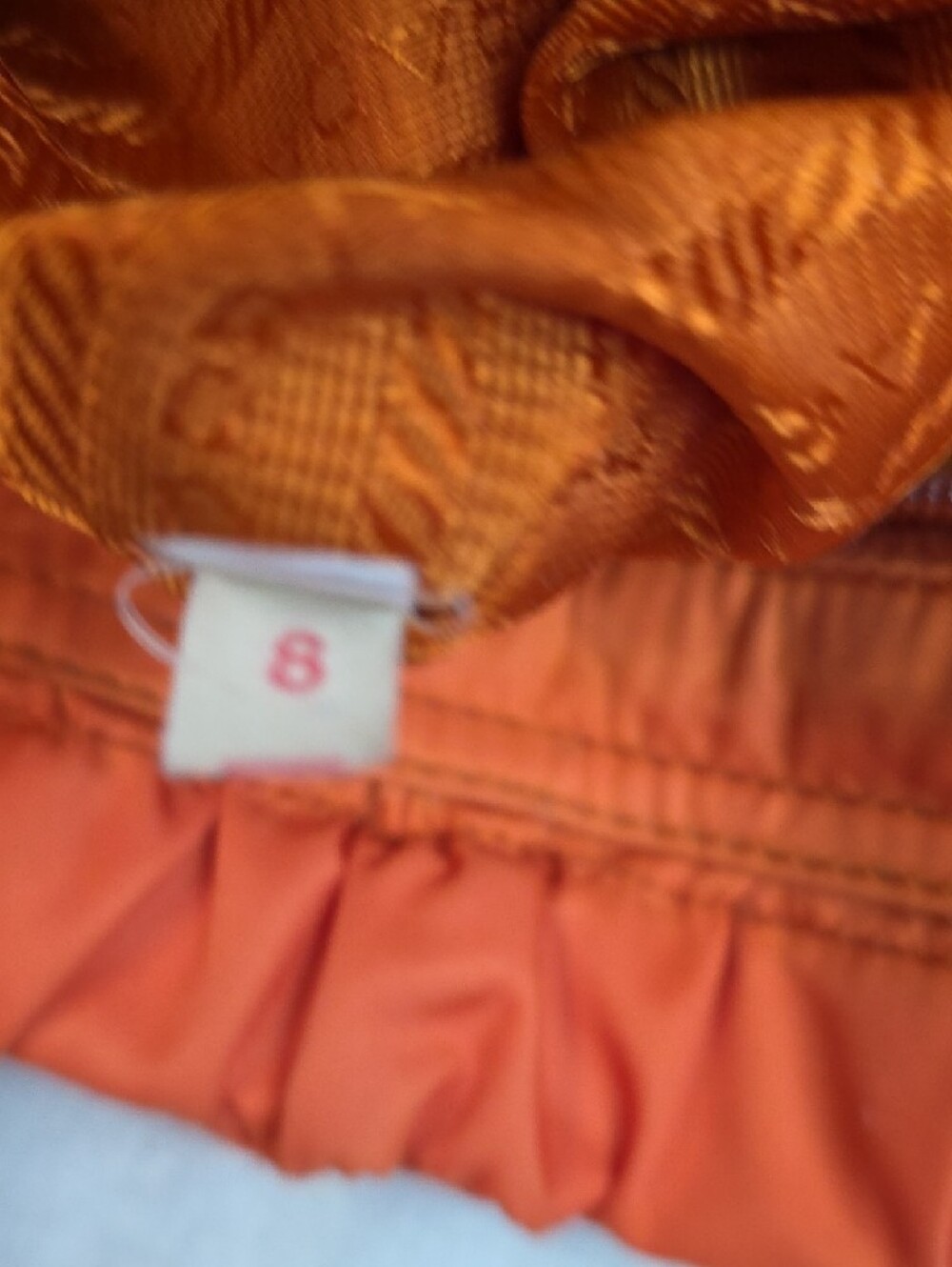 Prada Ruched Nylon Shoulder Bag in Papaya orange - Picture 6 of 12